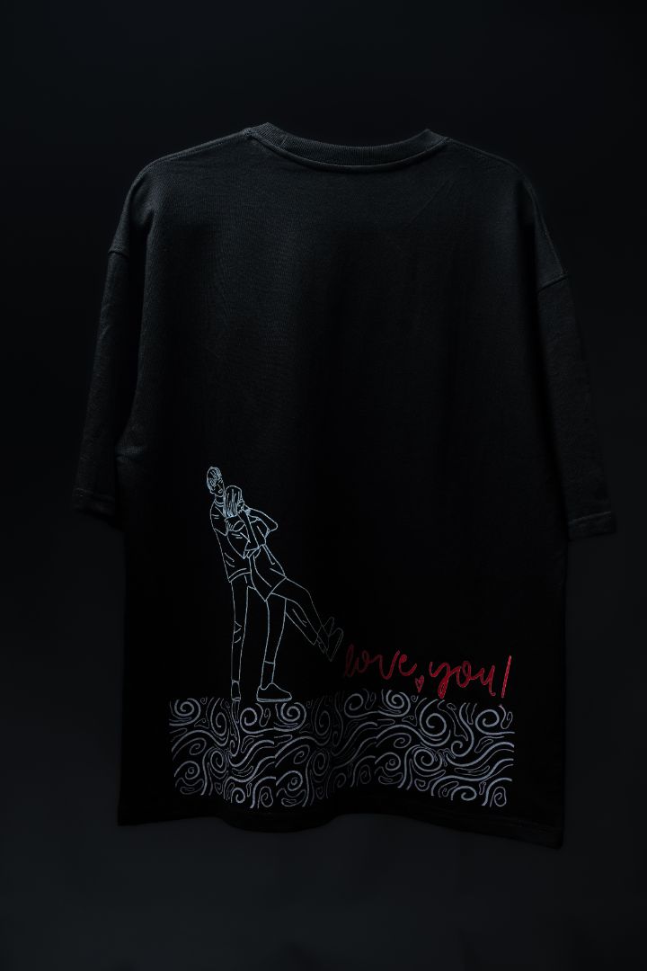BUYBOT Midnight Romance Minimalist T-Shirt