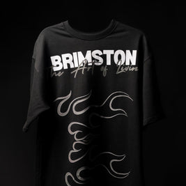BRIMSTON Flame Graphic T-Shirt - Black | BUYBOT