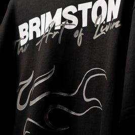 BRIMSTON Flame Graphic T-Shirt - Black | BUYBOT