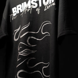 BRIMSTON Flame Graphic T-Shirt - Black | BUYBOT