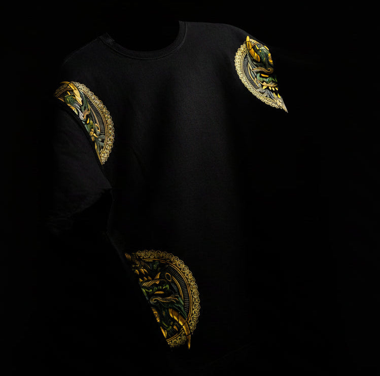 Japanese Demon Streetwear Gold and Black"