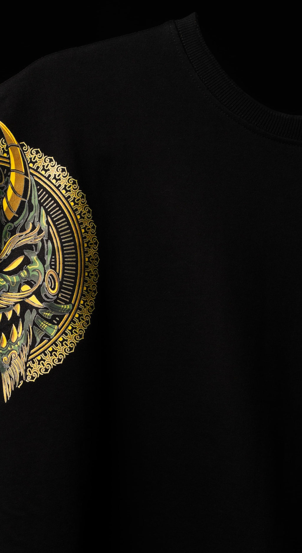 Japanese Demon Streetwear Gold and Black"