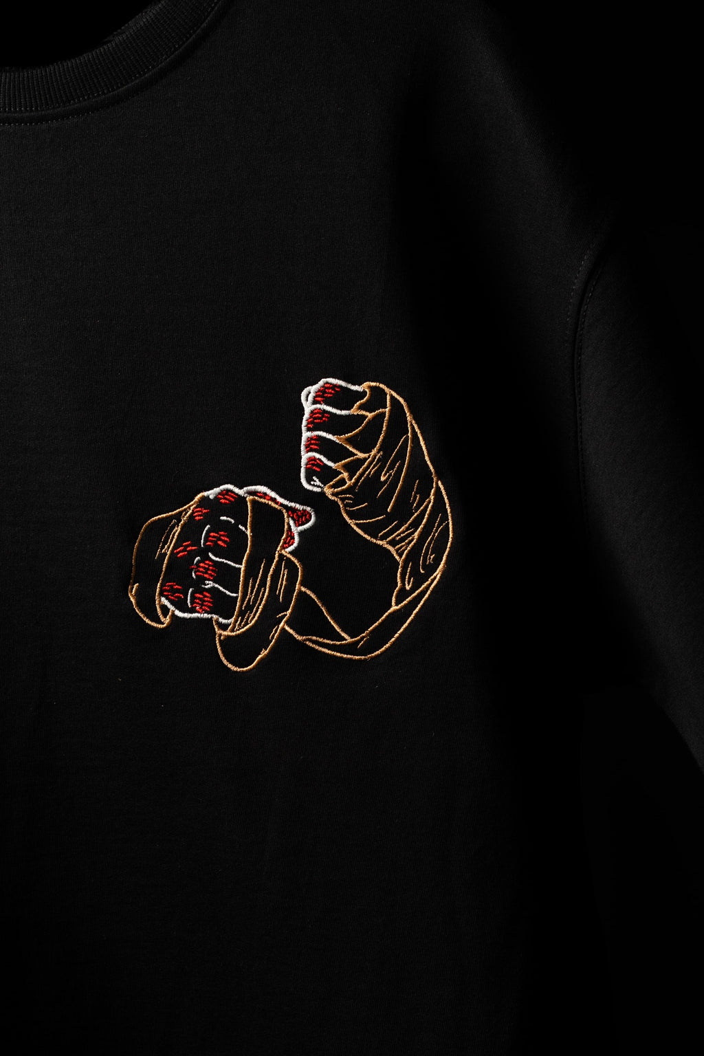 BUYBOT “Abhimaan” Embroidered Oversized Tee – Pride in Scars