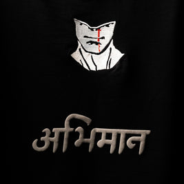 BUYBOT “Abhimaan” Embroidered Oversized Tee – Pride in Scars
