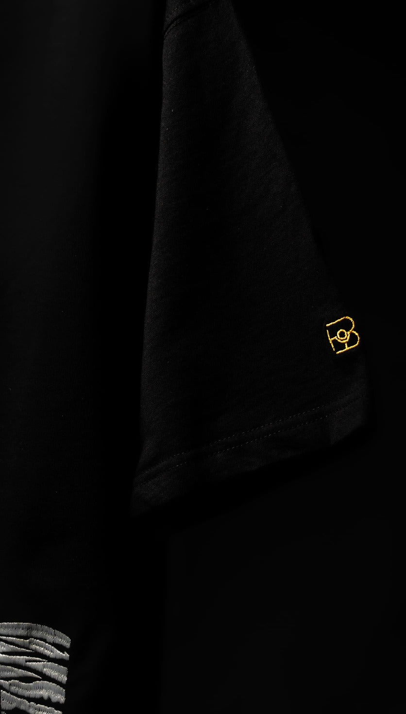 BUYBOT “Abhimaan” Embroidered Oversized Tee – Pride in Scars