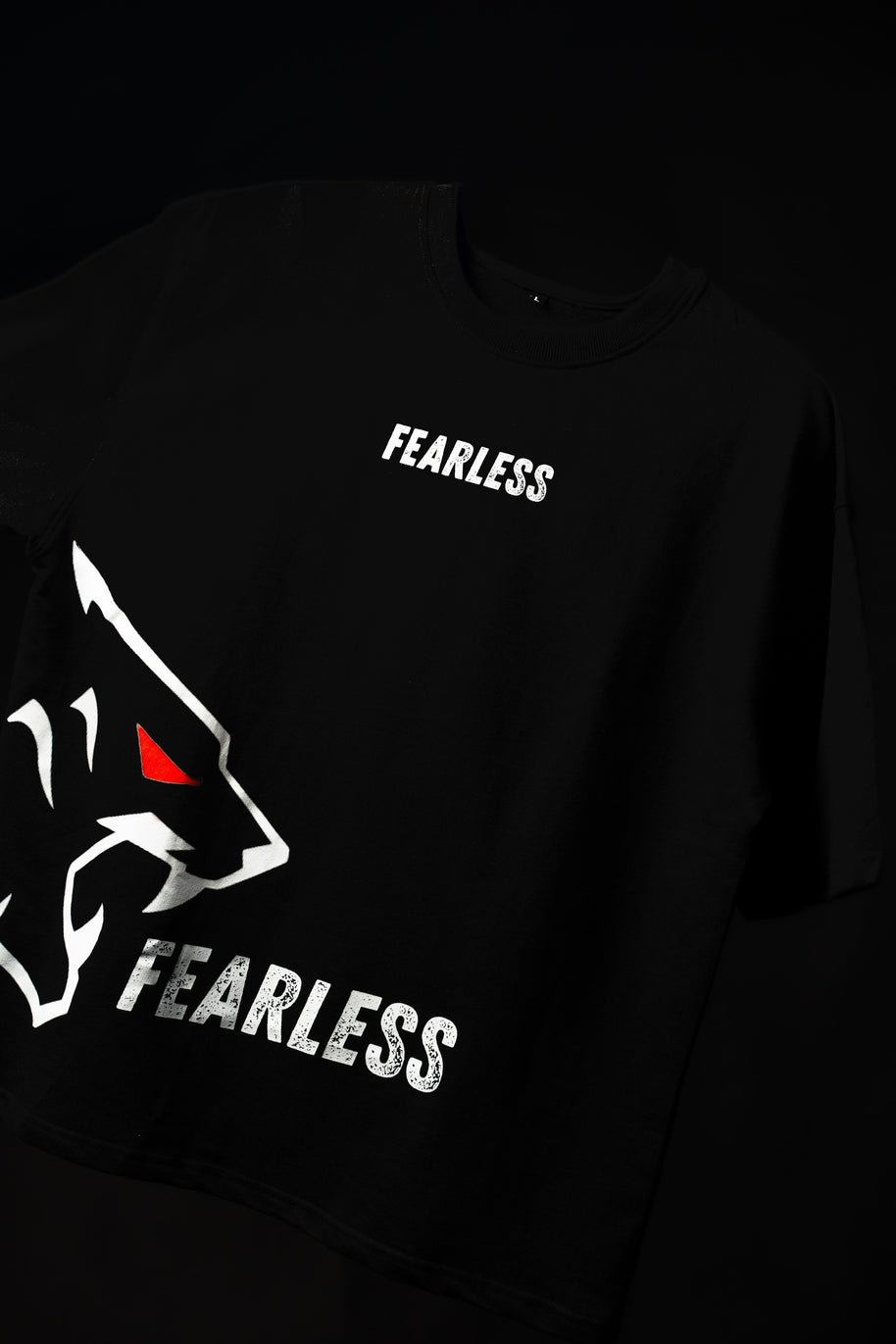 Fearless Panther Graphic T-Shirt - Black | BUYBOT
