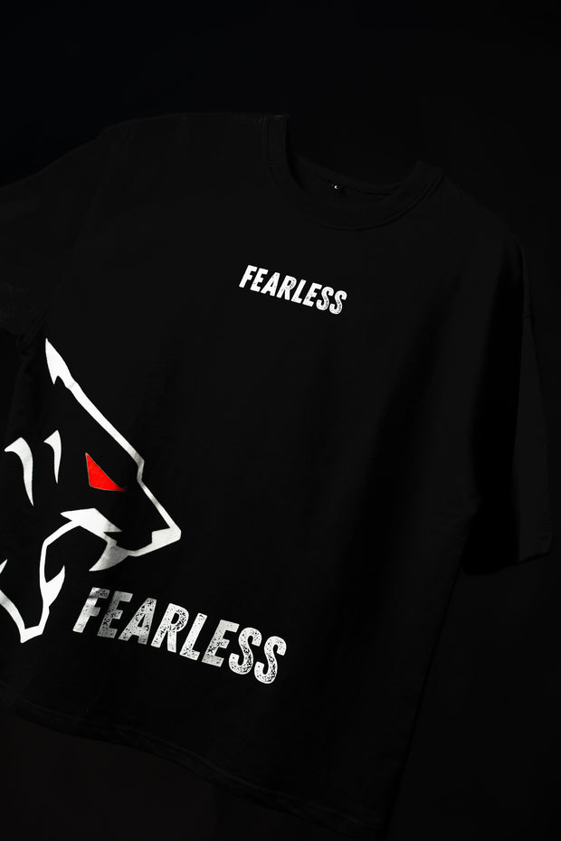 Fearless Panther Graphic T-Shirt - Black | BUYBOT