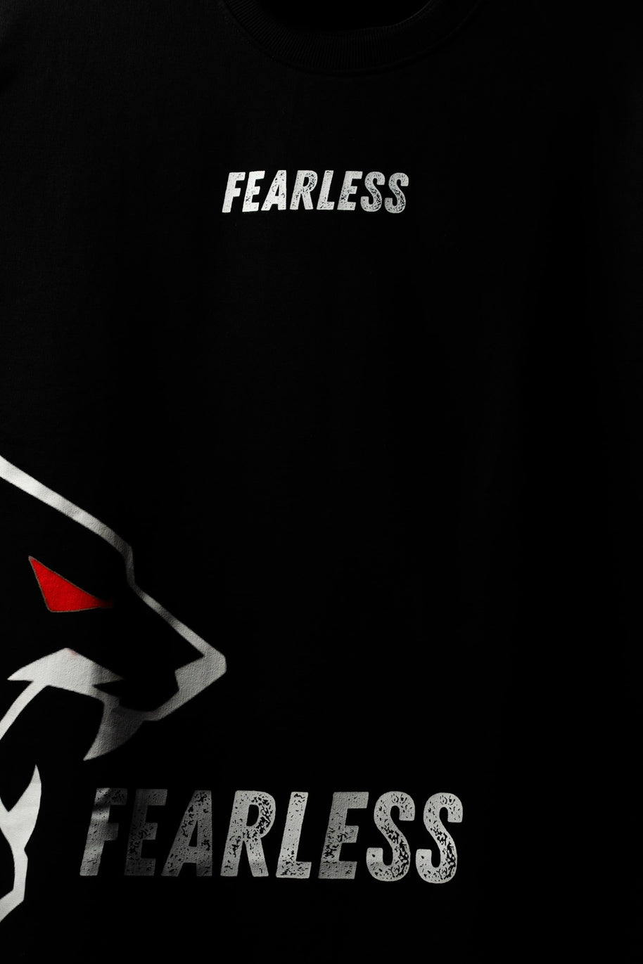 Fearless Panther Graphic T-Shirt - Black | BUYBOT
