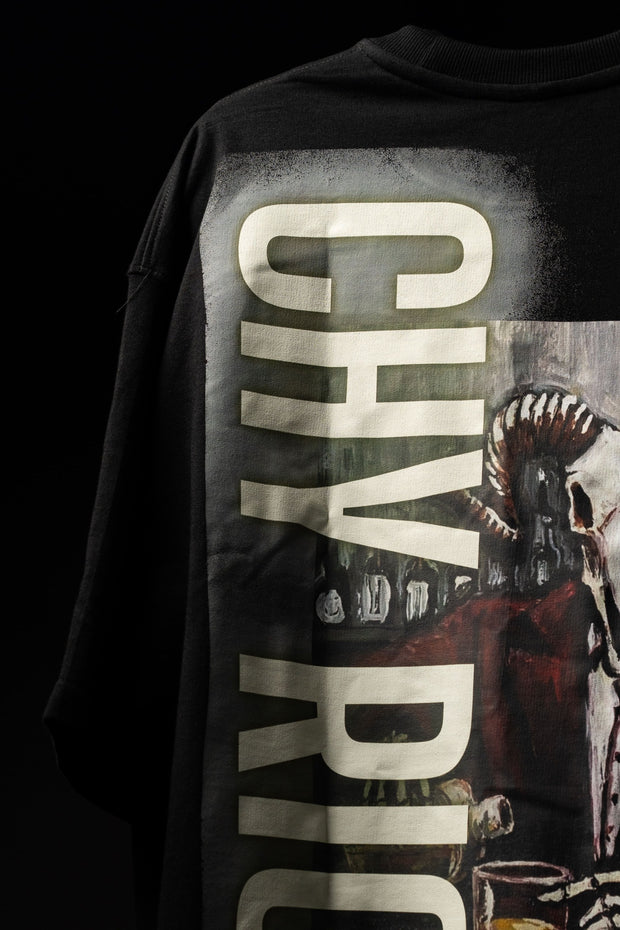 CHY RICH “Crimson Skull” Graphic Tee – Urban Streetwear Edition