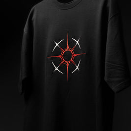 BUYBOT “ECLIPSE CORE” Oversized Tee – Red/White Edition