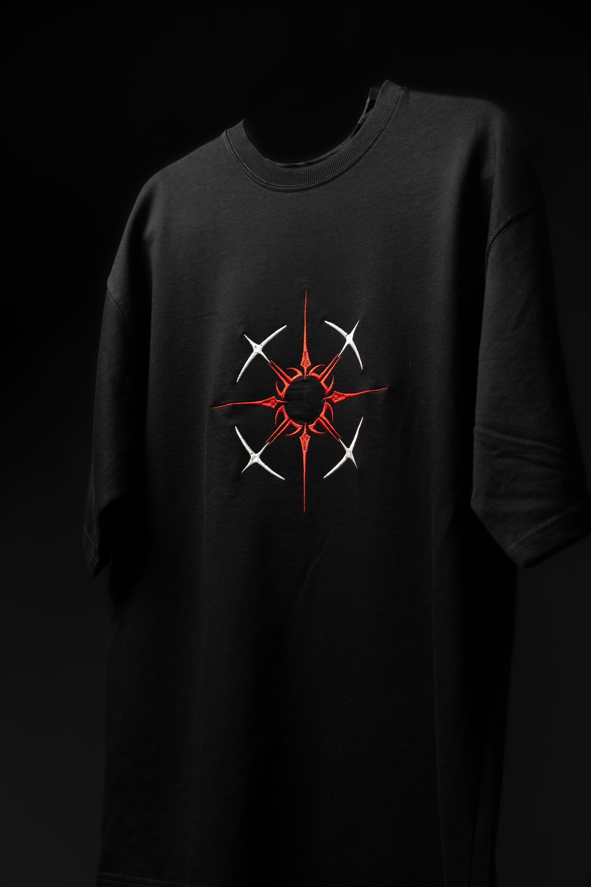 BUYBOT “ECLIPSE CORE” Oversized Tee – Red/White Edition