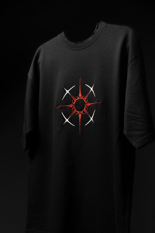 BUYBOT “ECLIPSE CORE” Oversized Tee – Red/White Edition