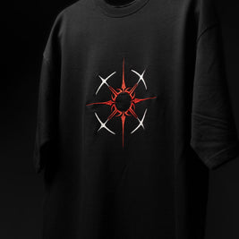 BUYBOT “ECLIPSE CORE” Oversized Tee – Red/White Edition