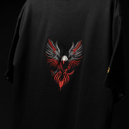 BUYBOT “ECLIPSE CORE” Oversized Tee – Red/White Edition