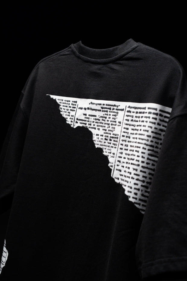 Monochrome “Rise of Voices” Graphic Tee – Black & White Street Edition