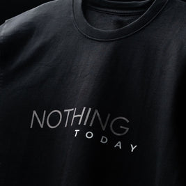BUYBOT “Nothing Today” Minimalist Oversized Tee – Black Edition