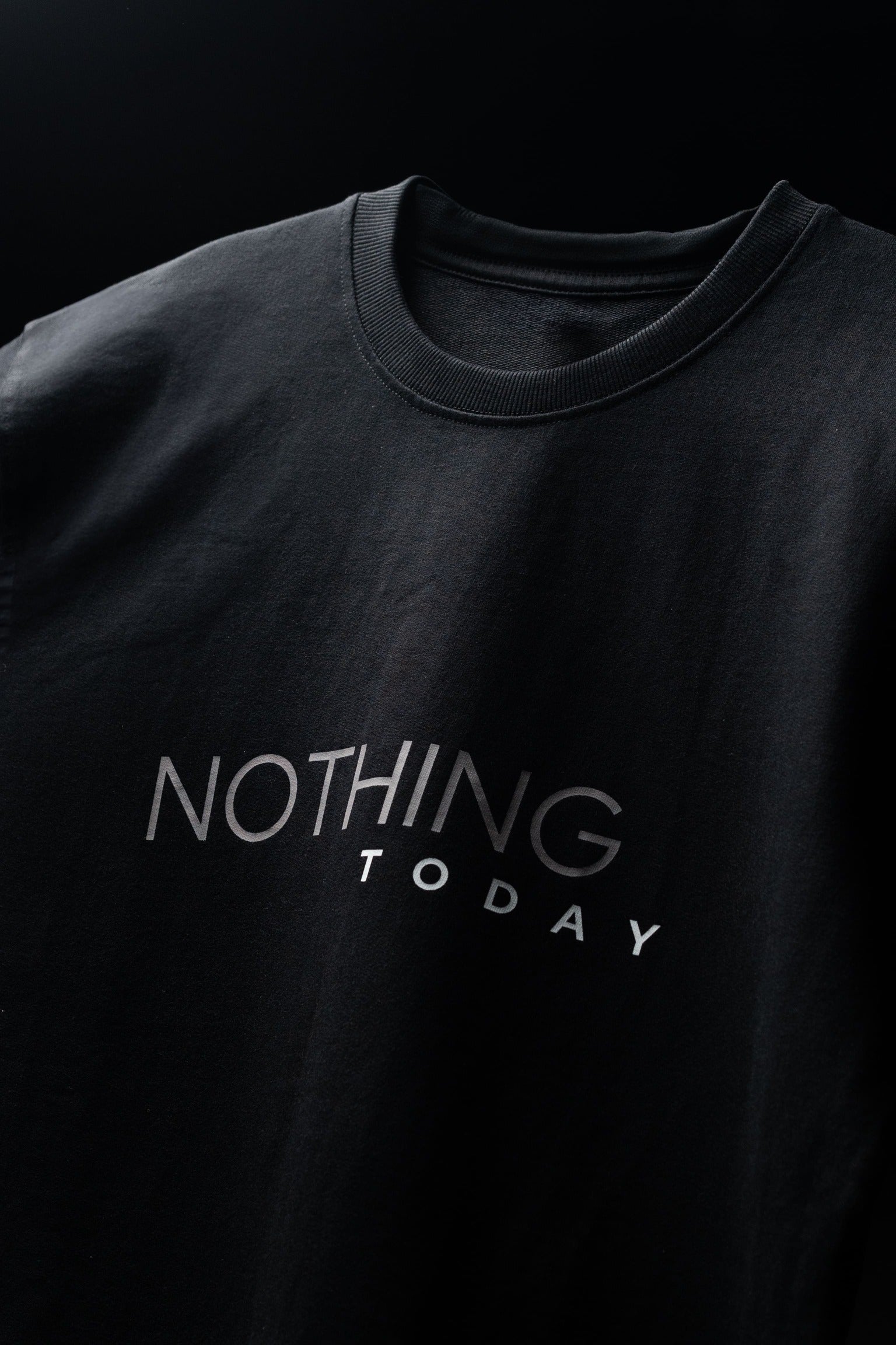 BUYBOT “Nothing Today” Minimalist Oversized Tee – Black Edition