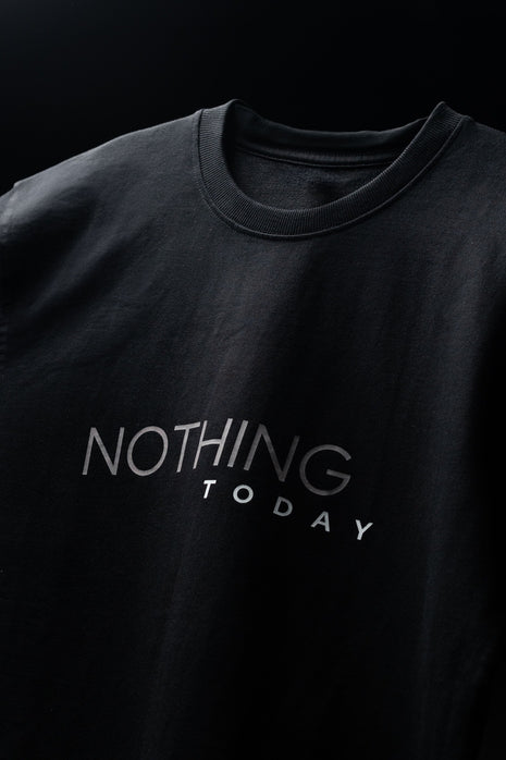 BUYBOT “Nothing Today” Minimalist Oversized Tee – Black Edition