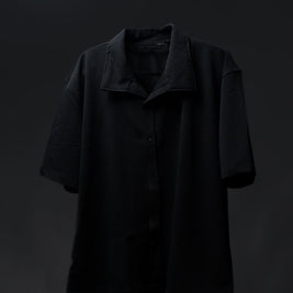 Men’s Black Shirt – Relaxed Fit, Minimalist Style