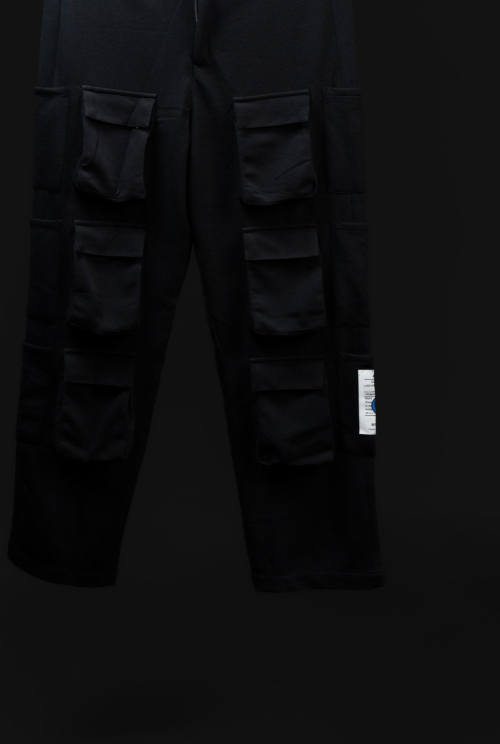 BUYBOT Men’s Black 12 (twelve)Pocket Cargo