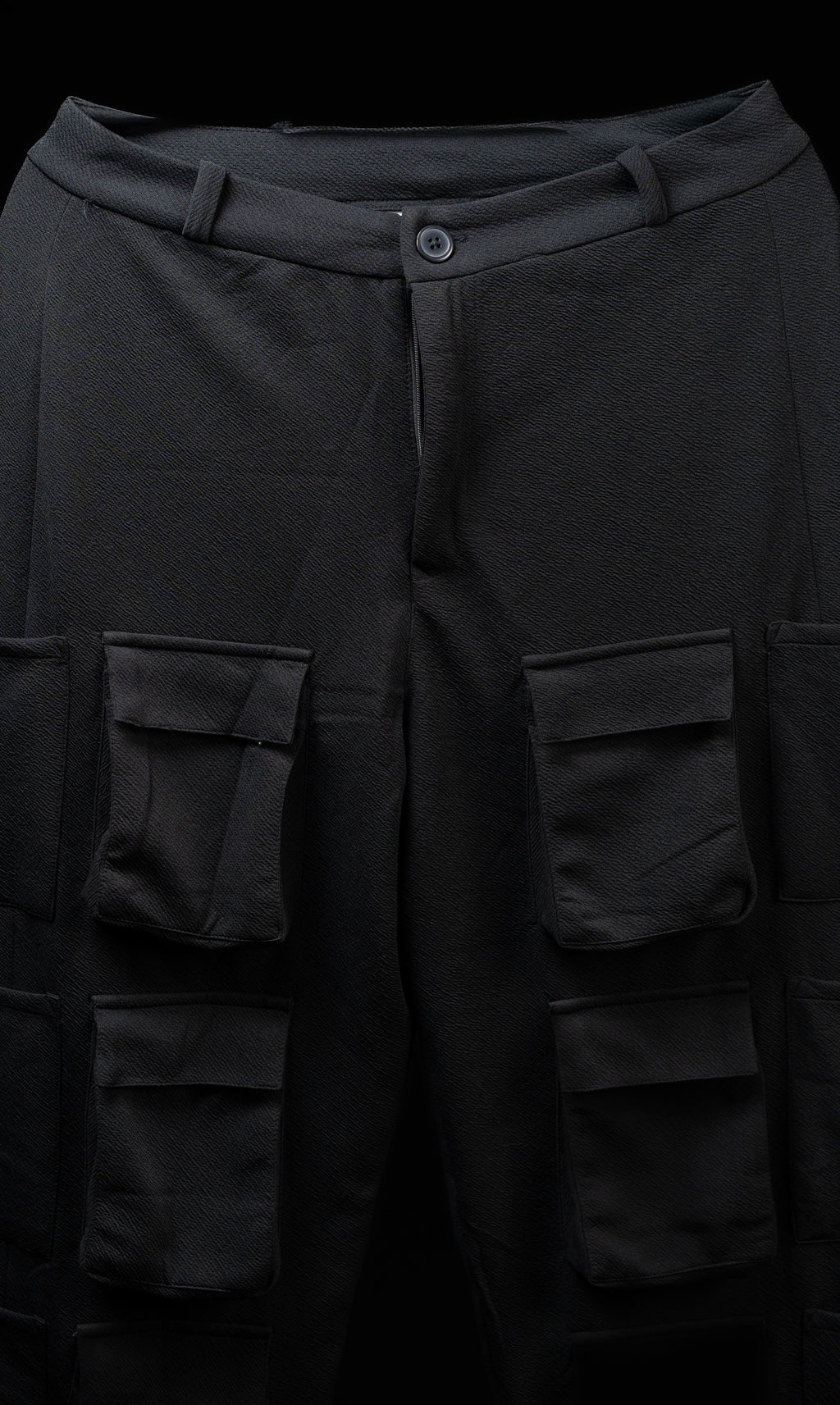 Men’s Black 4-Pocket Cargo Co-ord Set (Shirt & Cargo Pants)