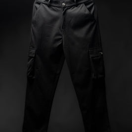 Men’s Black 2-Pocket Cargo Pants – Comfortable & Minimalist Streetwear