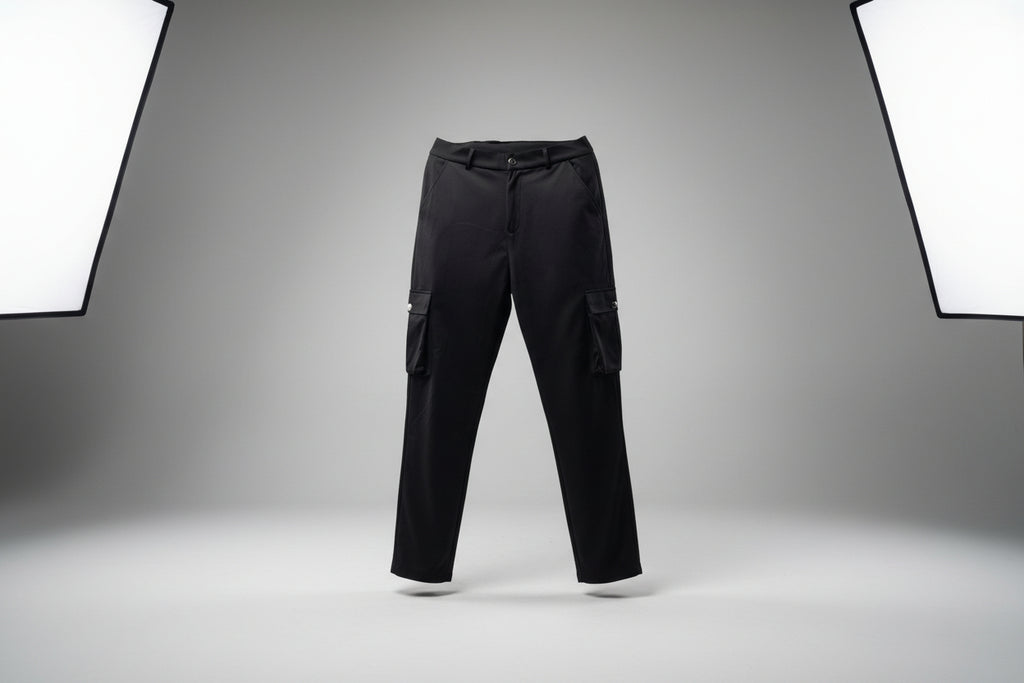 BUYBOT Men’s Black  6 (six) Pocket Cargo