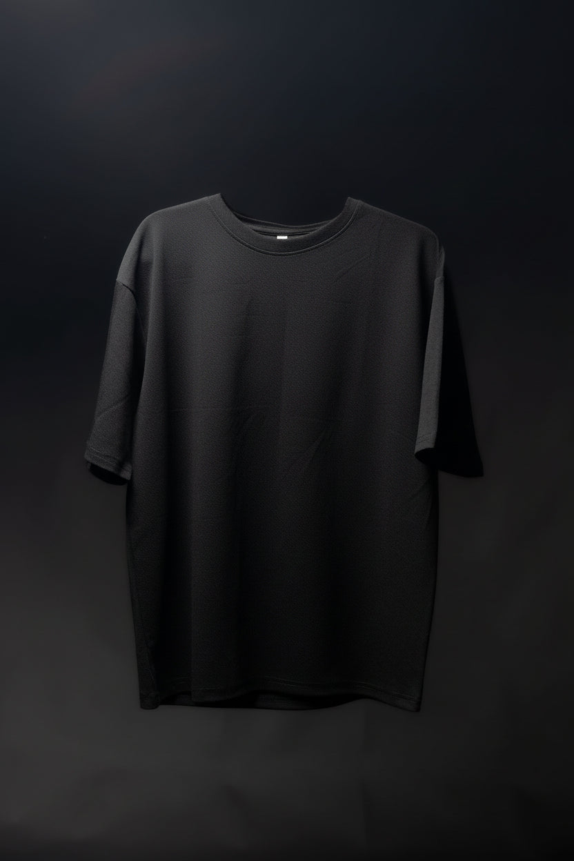Men's 2-Piece Set – Black T-Shirt & Six-Pocket Cargo Pants, Soft Breathable Fabric, Minimalist Loungewear/Streetwear Matching Outfit