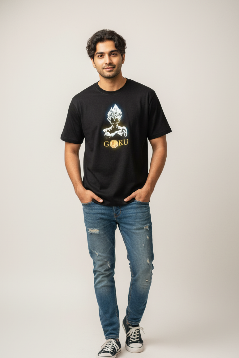 BUYBOT “Saiyan Spirit” Oversized Tee – GOKU Edition