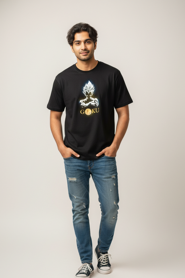 BUYBOT “Saiyan Spirit” Oversized Tee – GOKU Edition