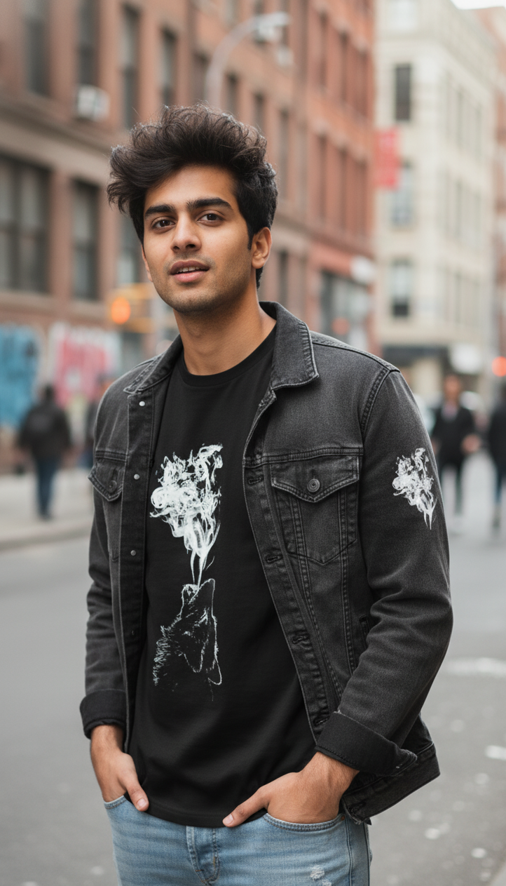 BUYBOT “Smoke Spirit” Oversized Tee – Minimal Street Edition