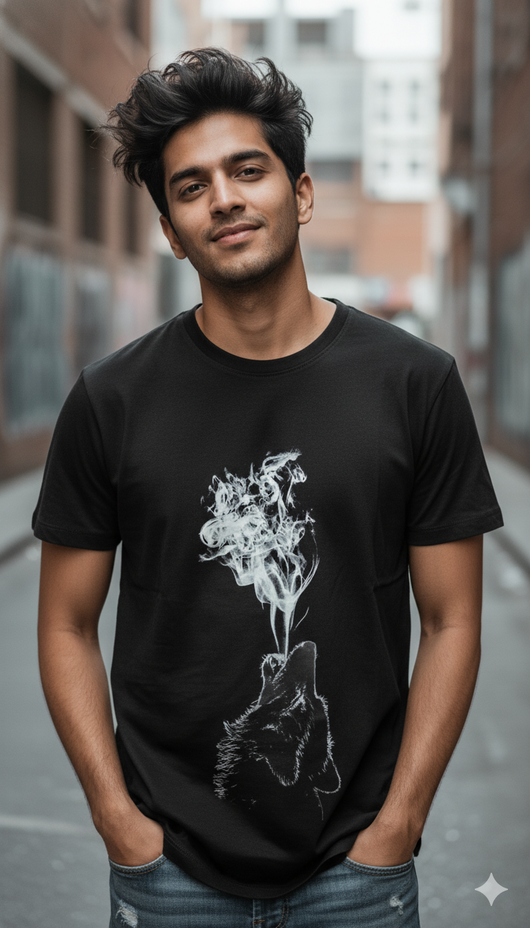 BUYBOT “Smoke Spirit” Oversized Tee – Minimal Street Edition