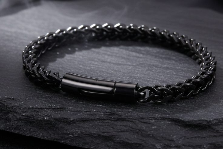 OBSIDIAN LINK BRACELET