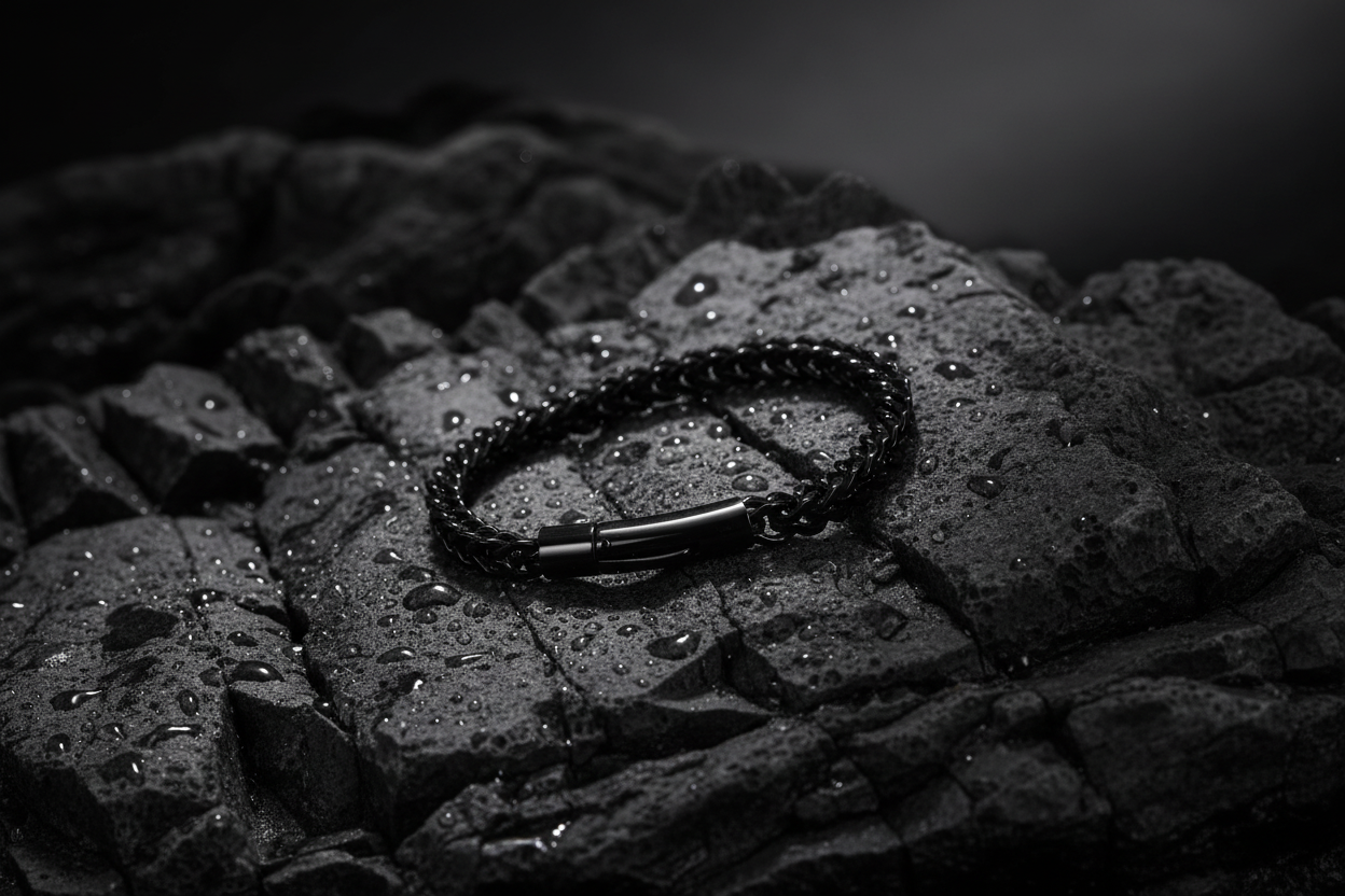 OBSIDIAN LINK BRACELET