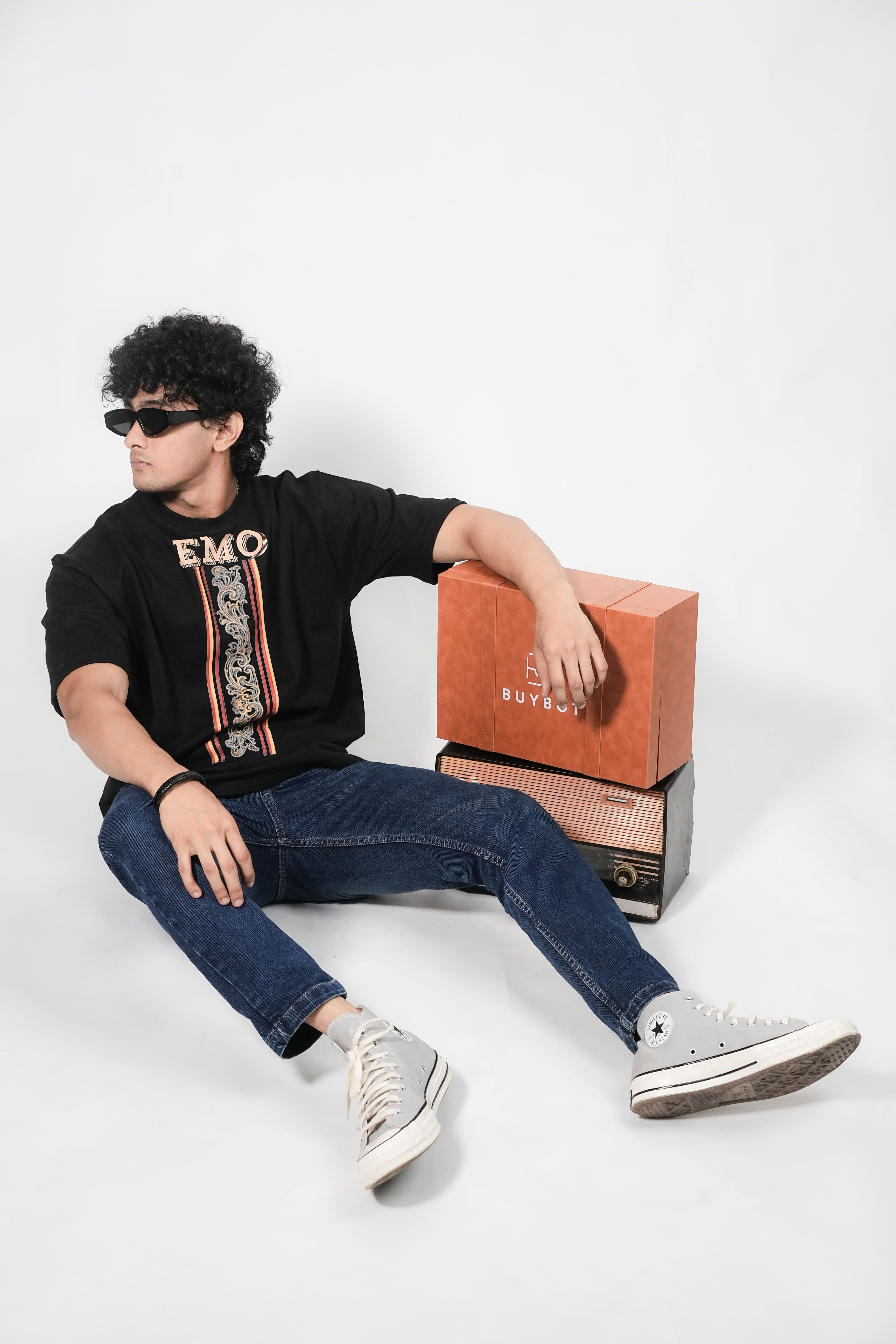 Buybot EMO Real Eyes T-Shirt – Premium French Terry Cotton