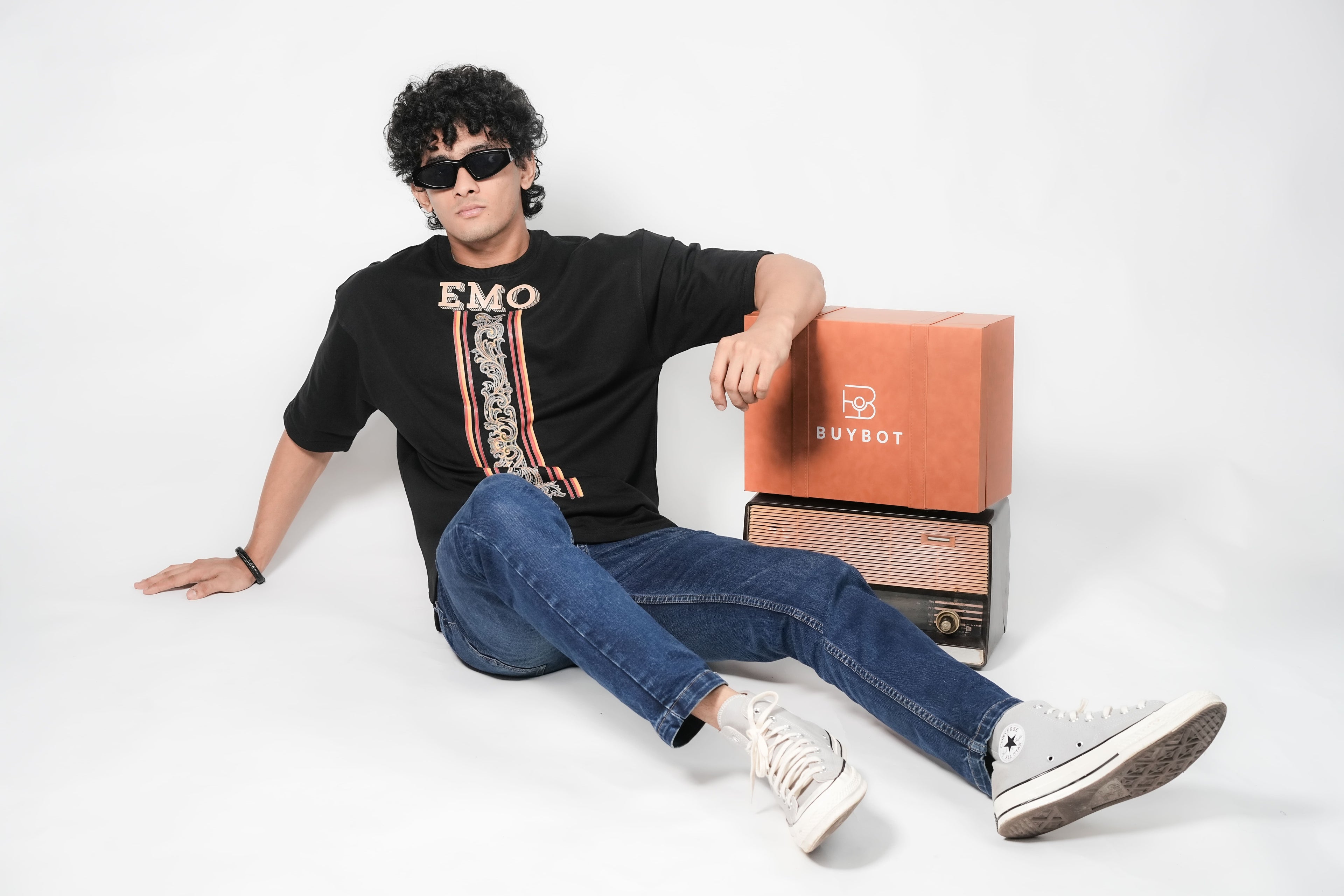 Buybot EMO Real Eyes T-Shirt – Premium French Terry Cotton