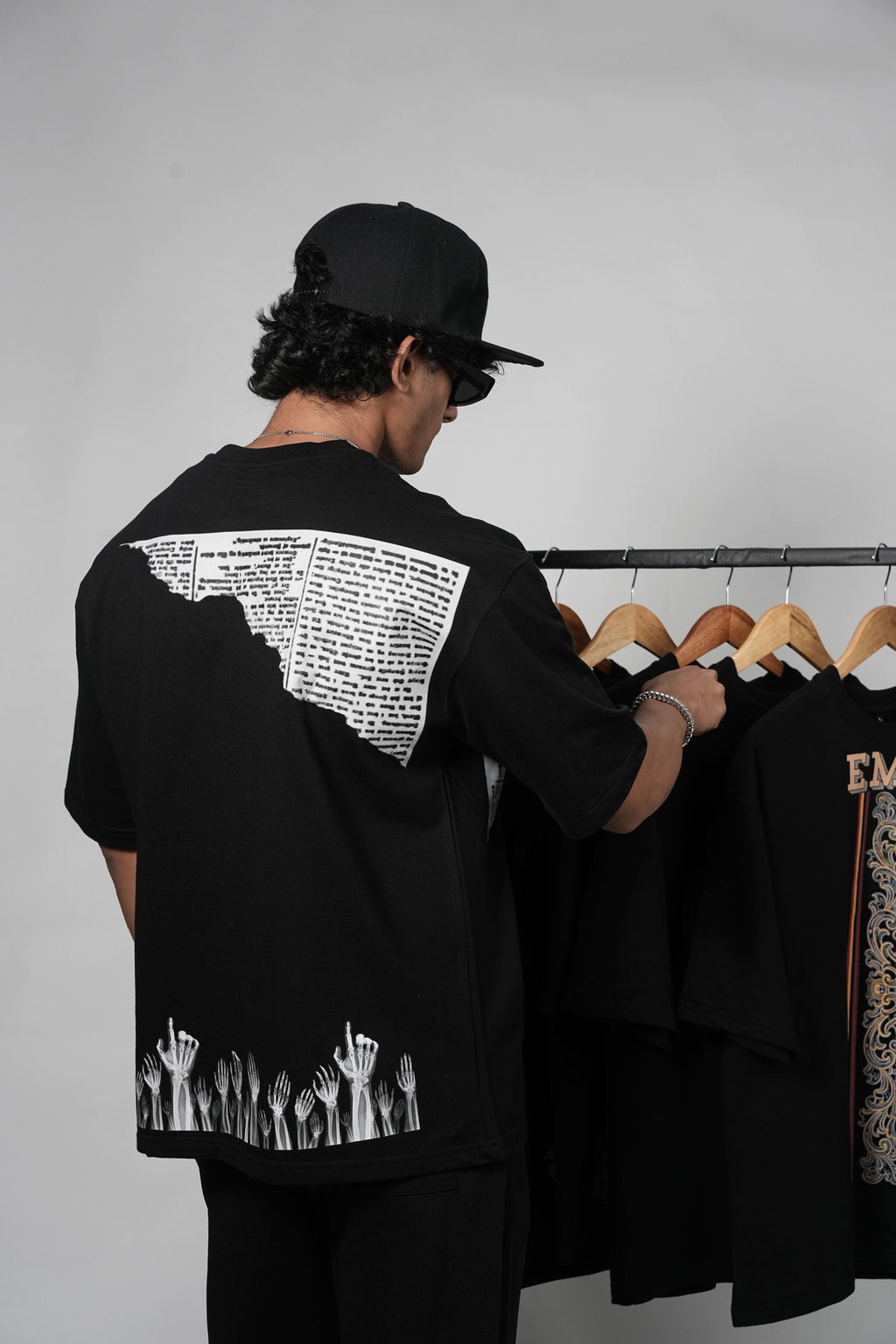 Monochrome “Rise of Voices” Graphic Tee – Black & White Street Edition