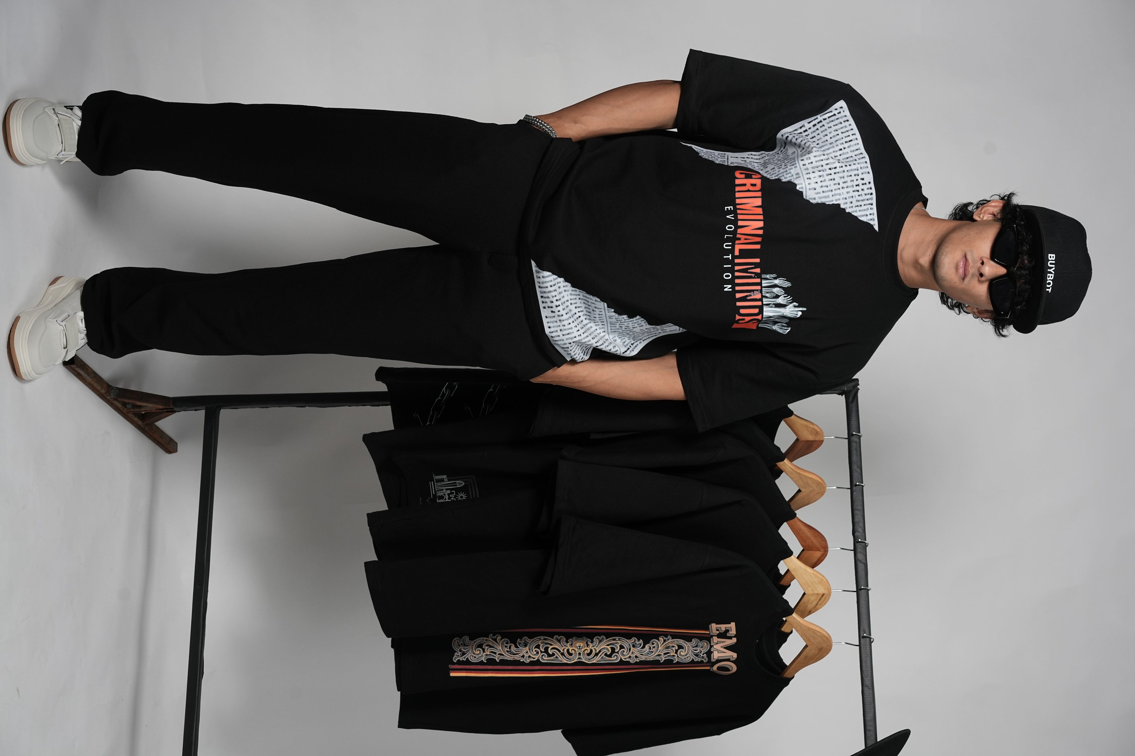 Monochrome “Rise of Voices” Graphic Tee – Black & White Street Edition