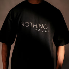 BUYBOT “Nothing Today” Minimalist Oversized Tee – Black Edition