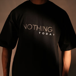 BUYBOT “Nothing Today” Minimalist Oversized Tee – Black Edition