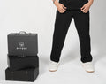 Men's 2-Piece Set – Black T-Shirt & Six-Pocket Cargo Pants, Soft Breathable Fabric, Minimalist Loungewear/Streetwear Matching Outfit