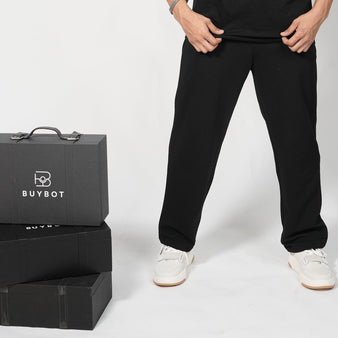 BUYBOT “Nothing Today” Minimalist Oversized Tee – Black Edition