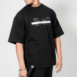 BUYBOT “Forward Motion” Graphic Oversized Tee – Black Edition