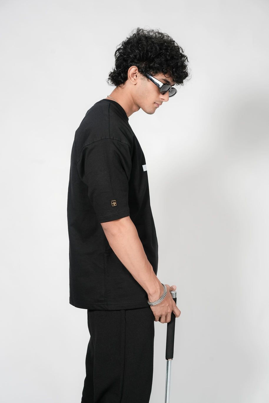 BUYBOT “Forward Motion” Graphic Oversized Tee – Black Edition