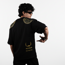 Japanese Demon Streetwear Gold and Black