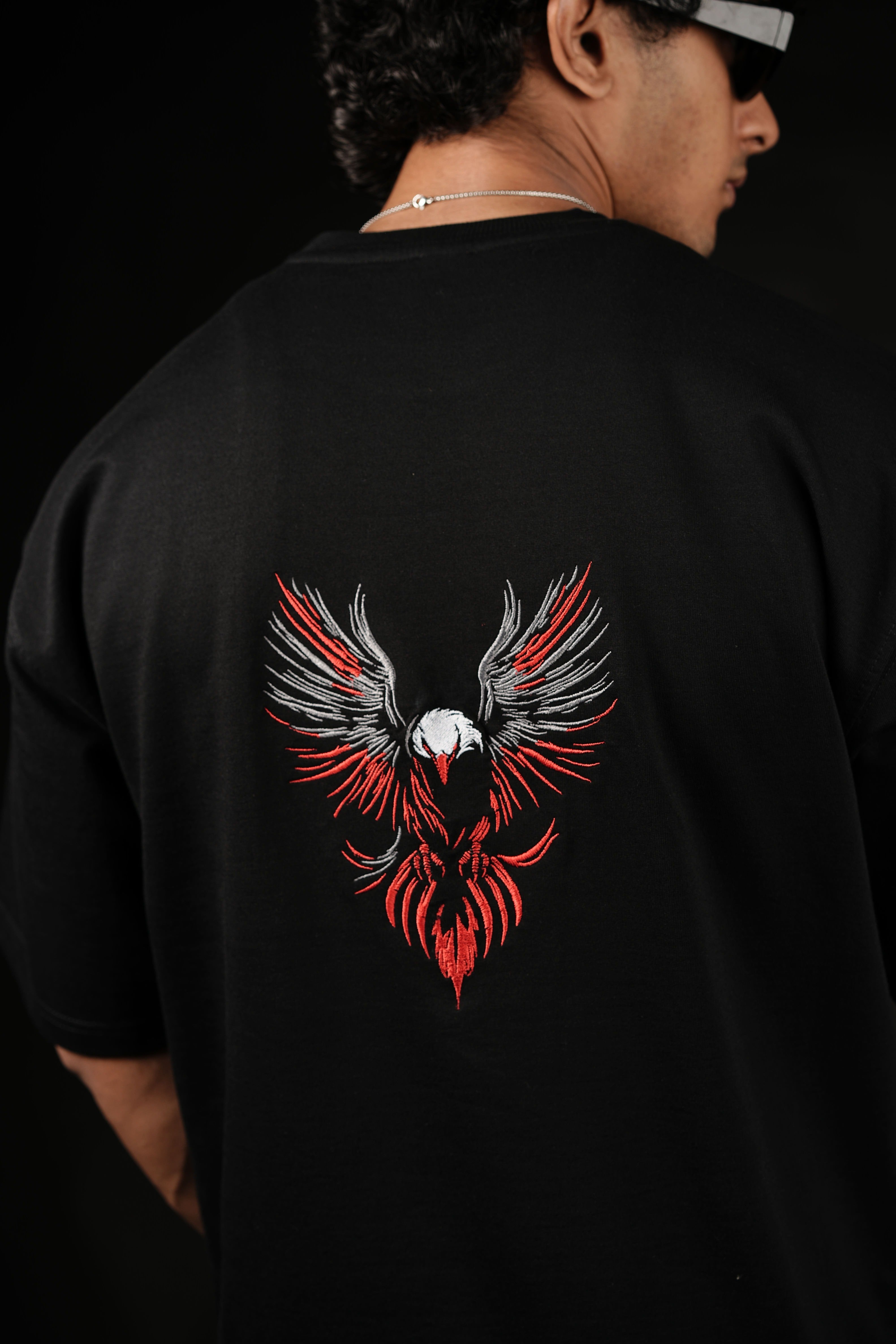 BUYBOT “ECLIPSE CORE” Oversized Tee – Red/White Edition