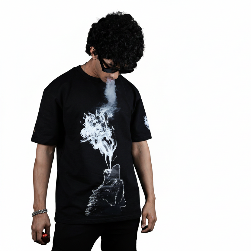 BUYBOT “Smoke Spirit” Oversized Tee – Minimal Street Edition