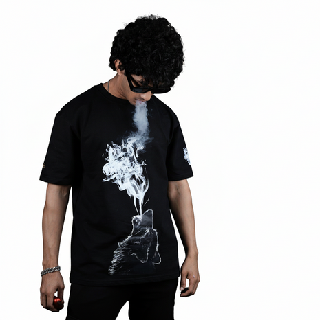 BUYBOT “Smoke Spirit” Oversized Tee – Minimal Street Edition